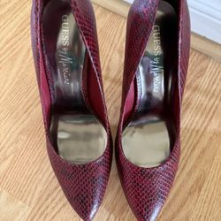 Red Guess Heels