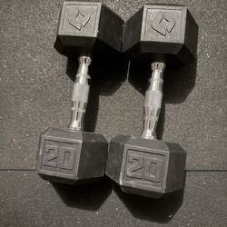 20 pound pair of dumbbells