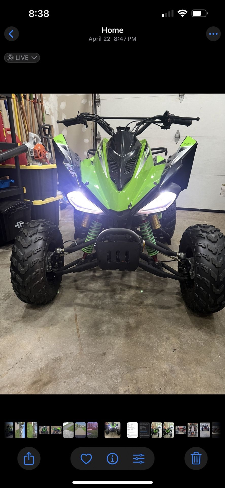 Vitacci Cougar Sport 200 169CC with Chrome Rims, Air Cooled, 4-Stroke, Cylinder, Automatic