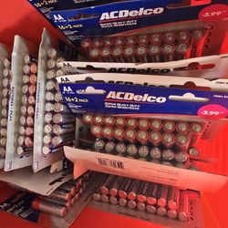 Multiple size batteries.
AA AAA 9Volt 