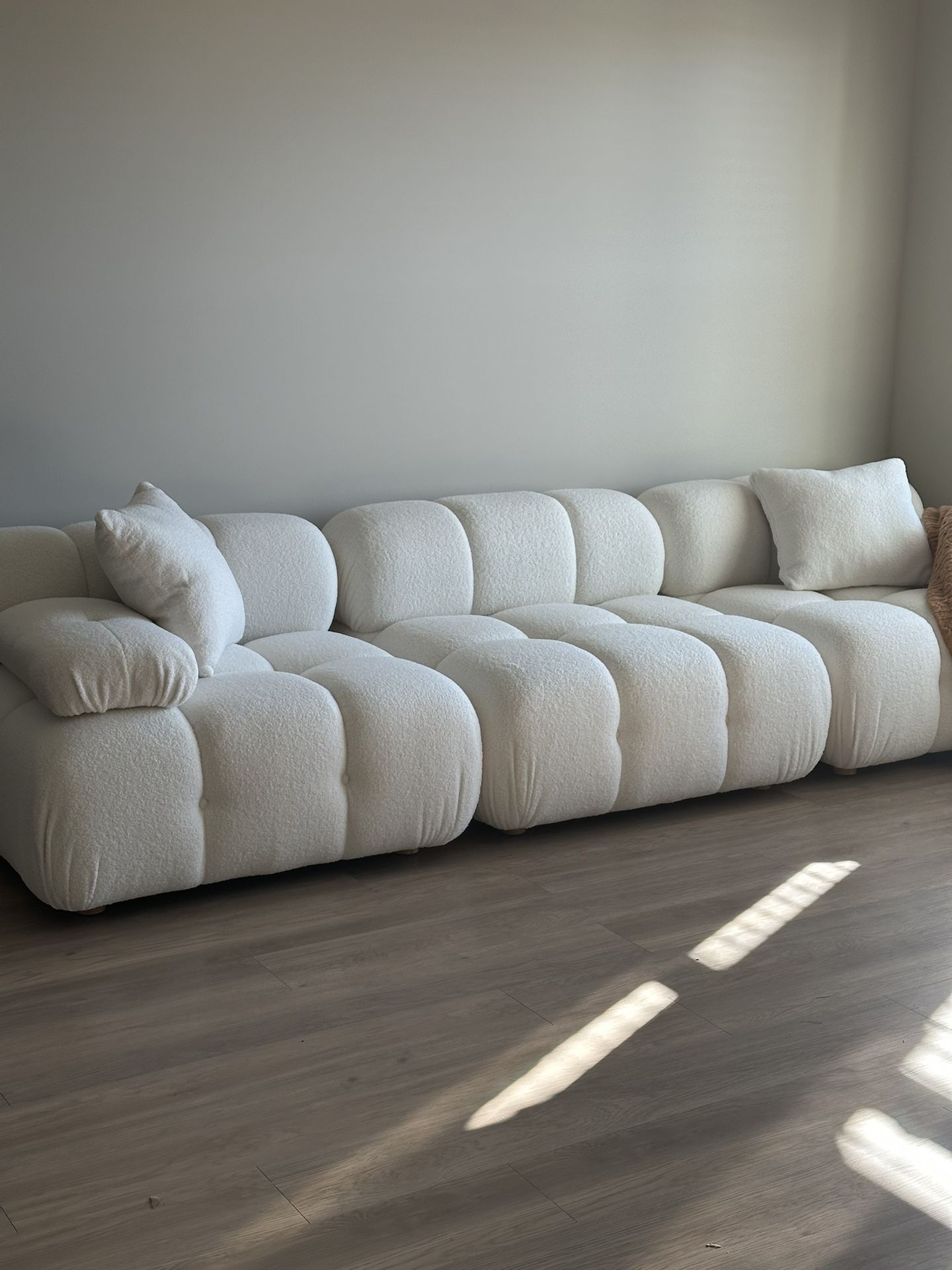 Boucle 3 Seater Sofa