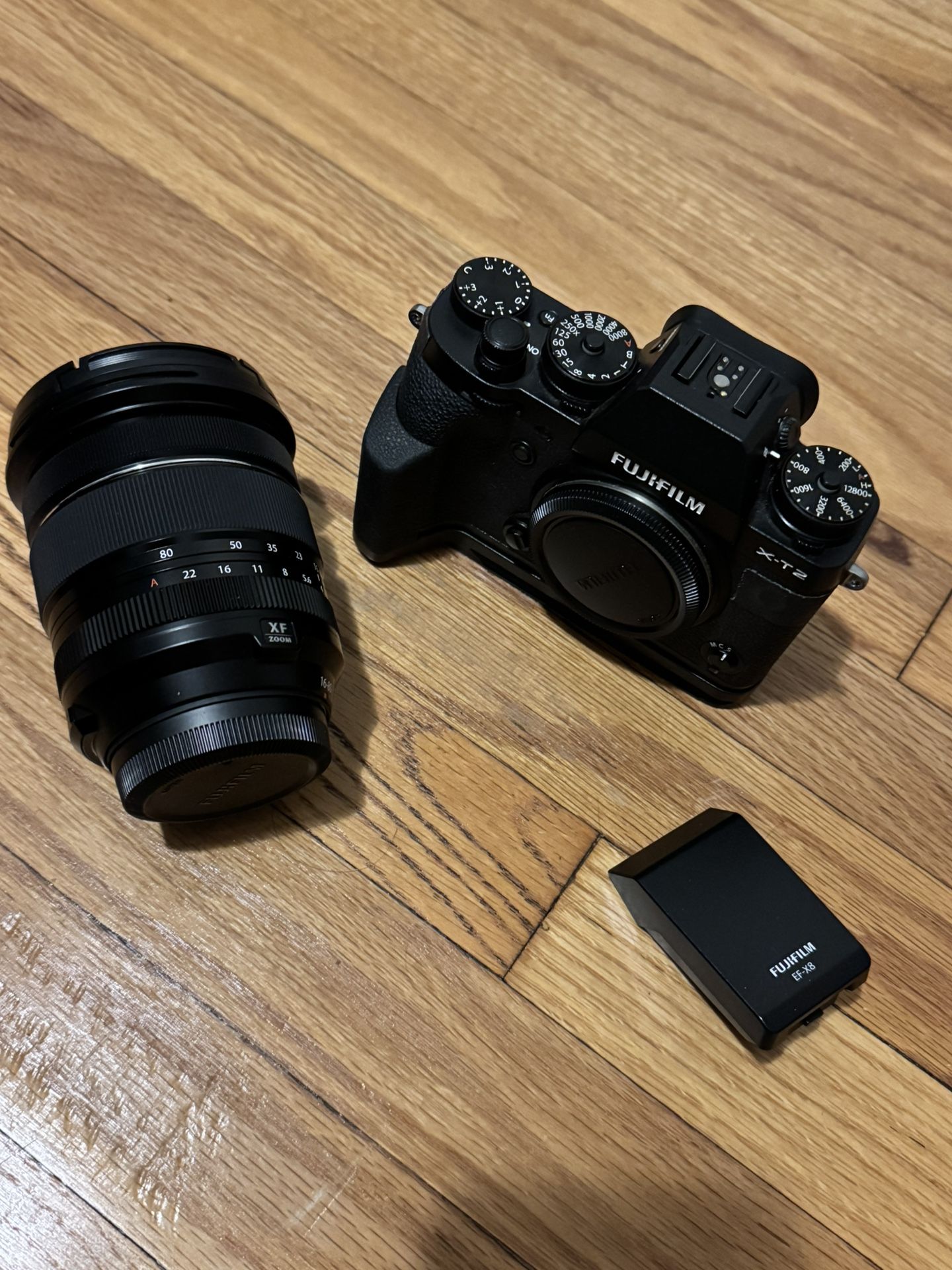 Fujifilm X-t2 And 16-80 F4 Lens $1200. Great Camera.