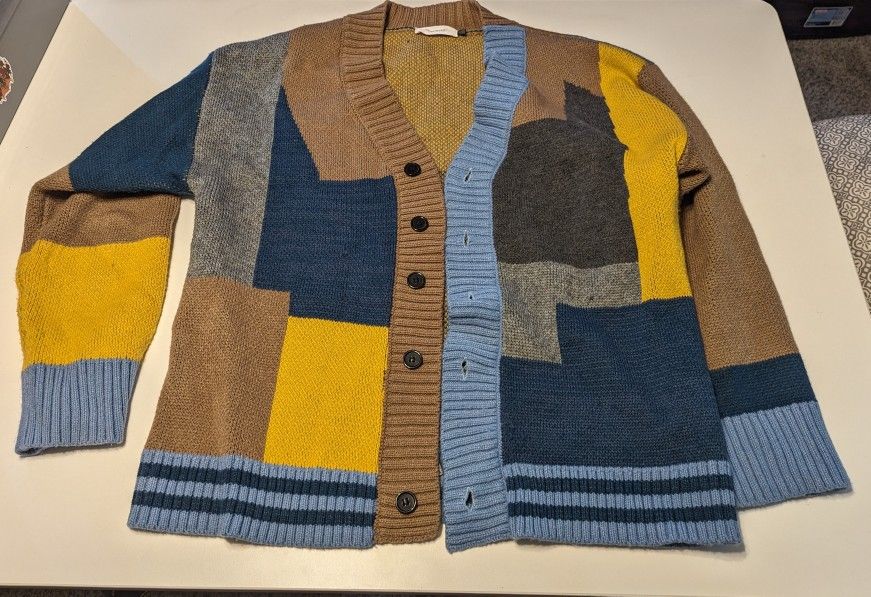 Multicolored Knit Cardigan 