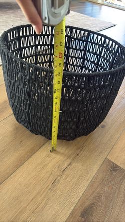 Round Black Basket