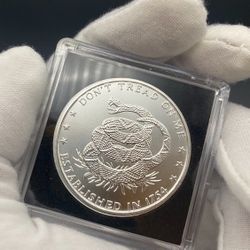 1 oz 999 Fine Silver Round Don't Tread On Me Price Of Liberty In a Capsule