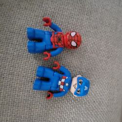 Lego Duplo Captain America and Spiderman