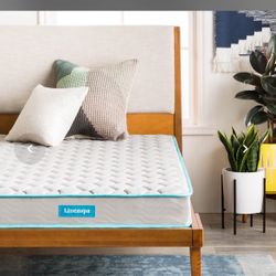 6 Inch Mattress - Firm Feel - Bonnell Spring With Foam Layer - Mattress In A Box - Youth Or Kids Bed - Guest Bedroom - Durable And Breathable Support 