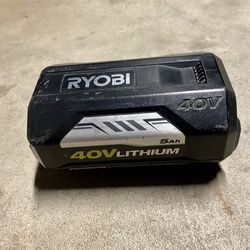 Ryobi 40v Battery 5h