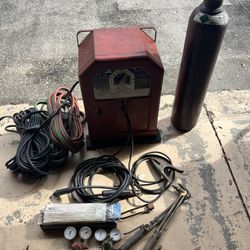 Ac-225 Lincoln Welder With 80 cu/ft tank, Gages,  Torches And Cables