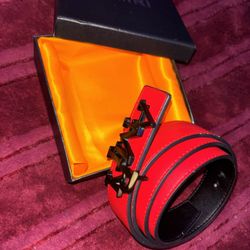 Red Amiri Belt