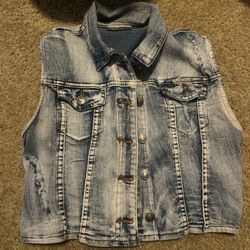M.Michel Denim Jean Vest