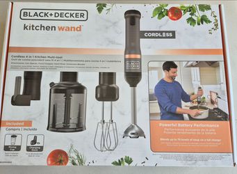 Cordless Immersion Blender with Accessories