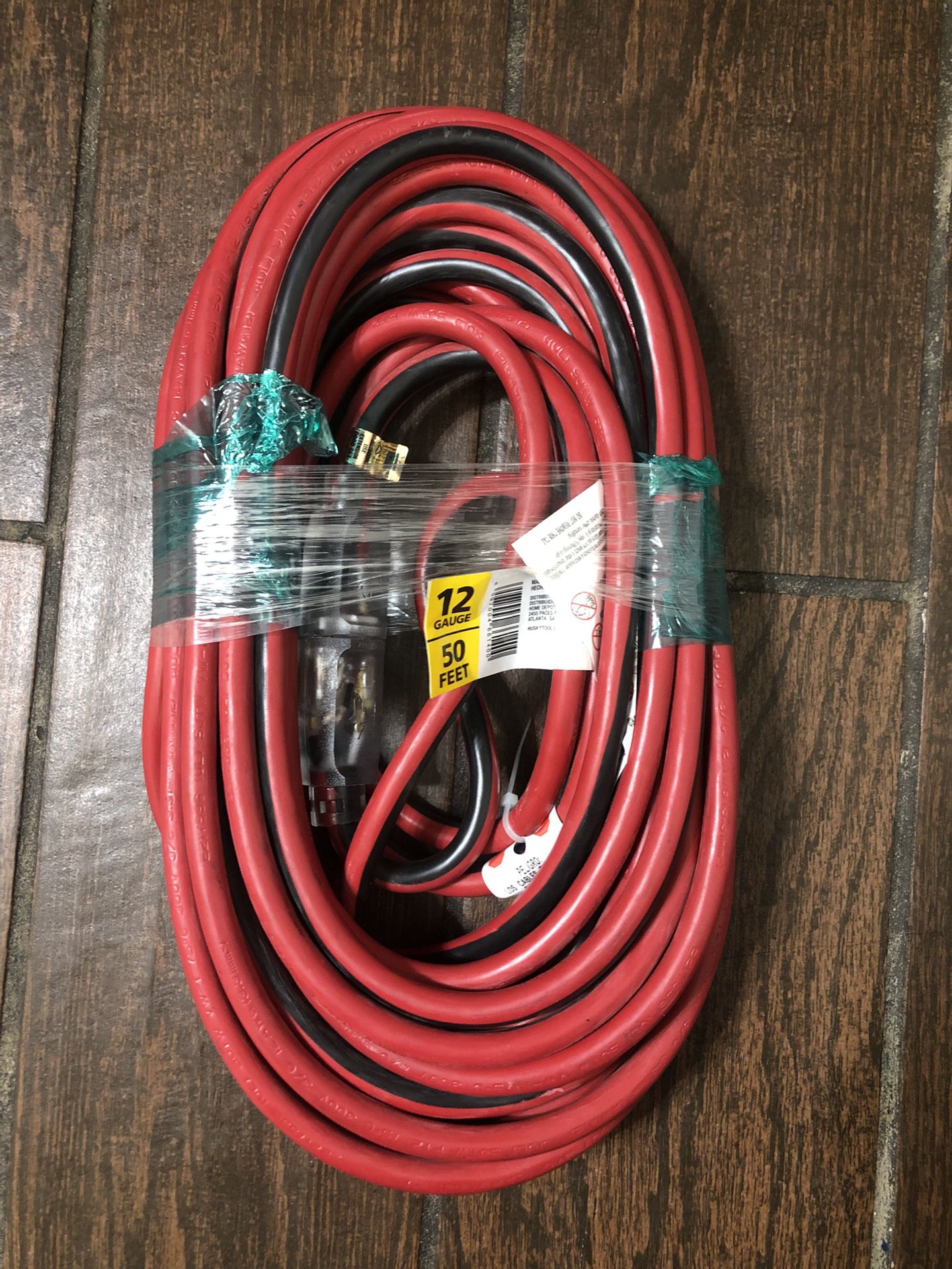 BRAND NEW Husky 50 Foot 12 Gauge Extension Cord! L@@K! Heavy Duty! Great For Job sites!