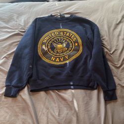 Medium Blue Navy Sweatshirt 