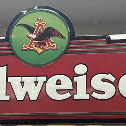 Vtg Budweiser Sign 