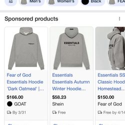 Essentials Hoodie (dark Oat)