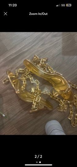 Gold Chain Heels 