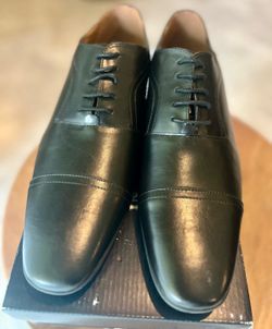 Giorgio Brutini Maurice Black Cap Toe Oxfords Size 10.5M