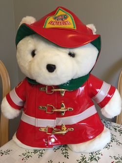 Christmas Mr. Santa Bear Fireman