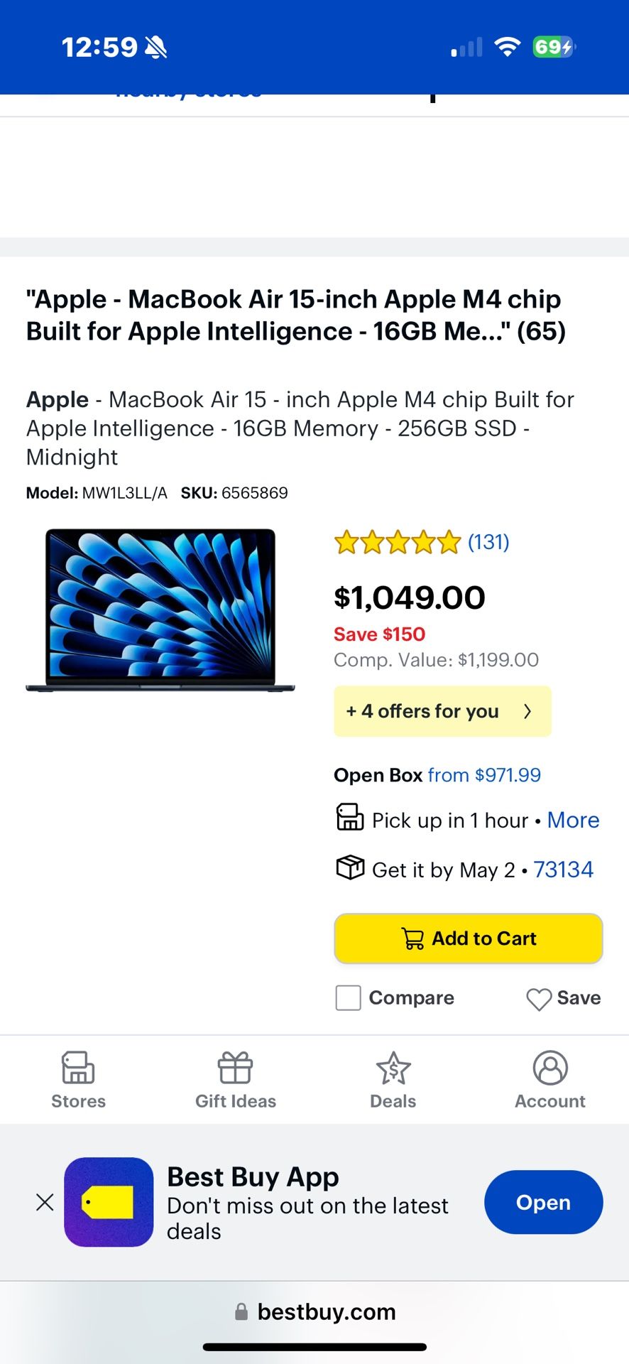 Brand New MacBook Air 15in