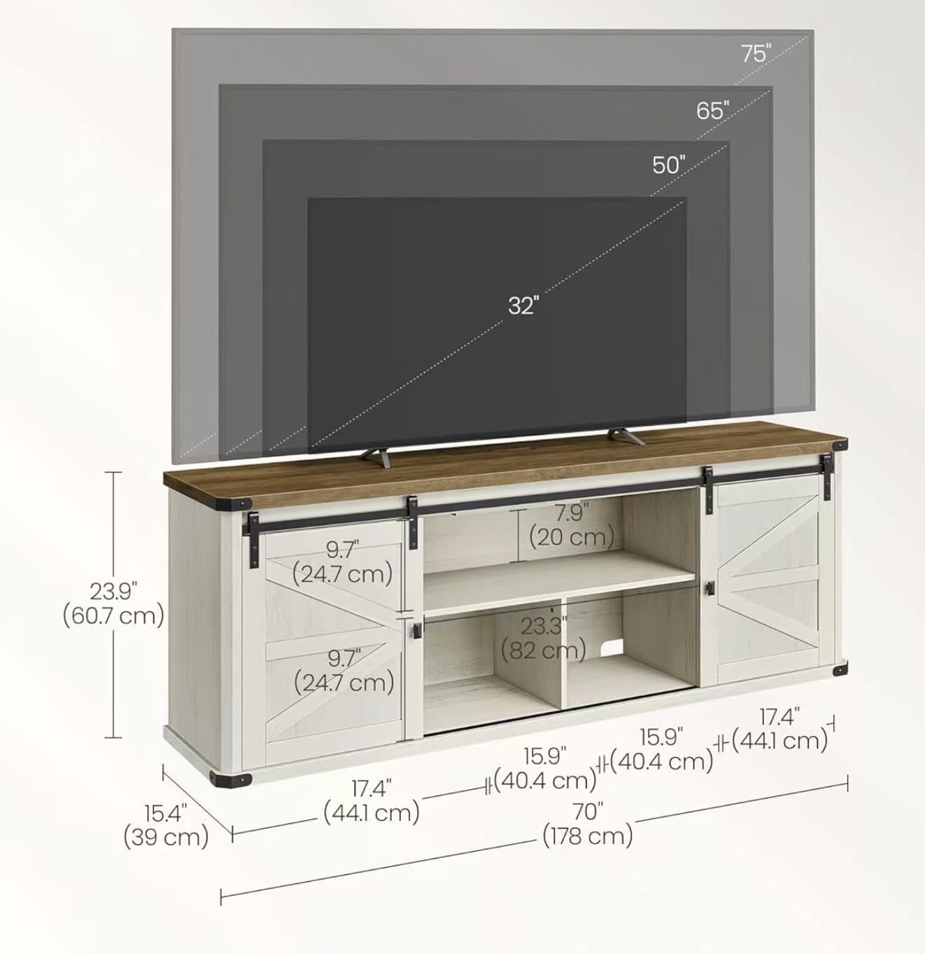 TV Stand for TVs up to 75 Inches