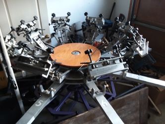 8 x 8 Manual Screen Printing Equipment Operation For sale