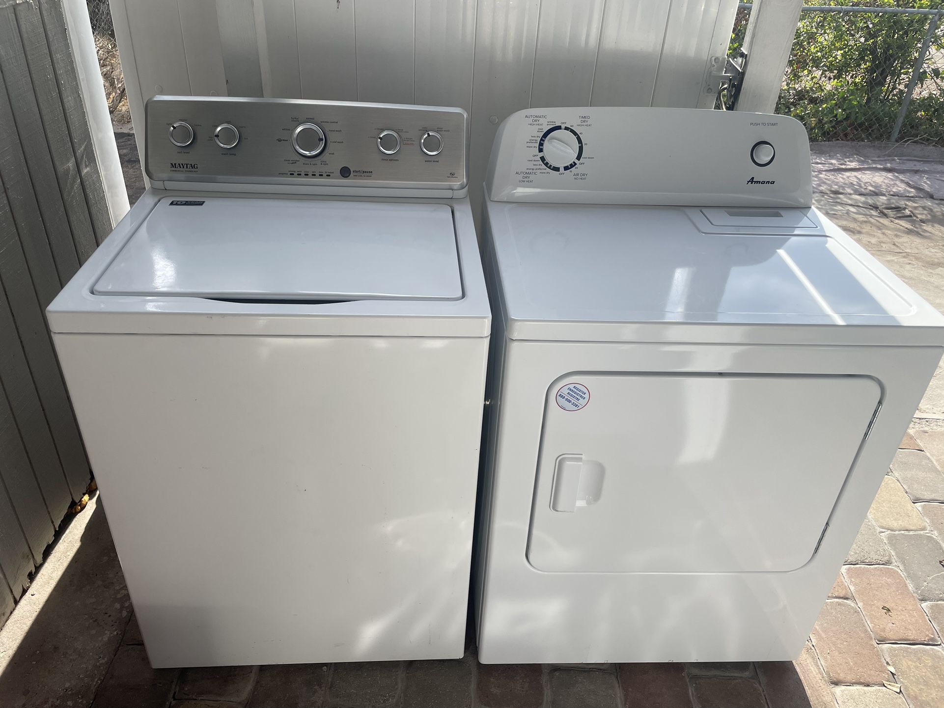 Maytag Washer And Amana Dryer