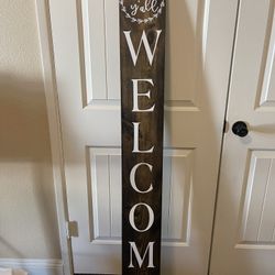 Patio Standing Welcome Sign