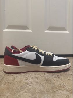 Unreleased UA version custom made Jordan 1 cactus jack red and beige