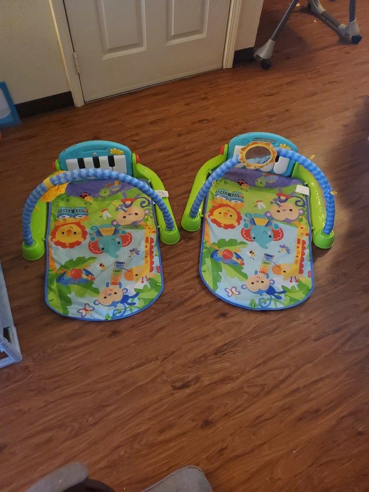 Twins 2 Piano Tummy Time