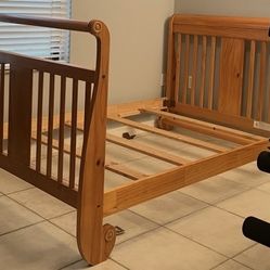 Bed Frame with mattresses