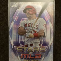 2023 Topps Stars Of MLB Mike Trout Anaheim Angels Baseball Card