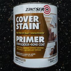 One Gallon Zinsser Cover Stain Primer White NEW