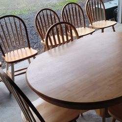 Maple Dining Table and Chairs