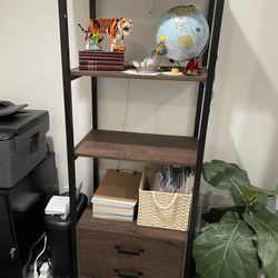 Bookshelf With 2 Drawers