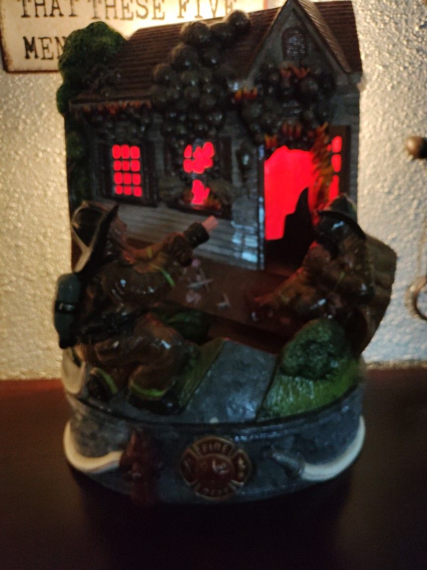 Firefighter Water Fountain