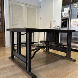 Kitchen / Dinning Table With Swivel Seats 