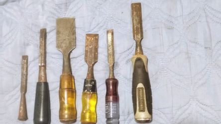 Old chisels and metal files