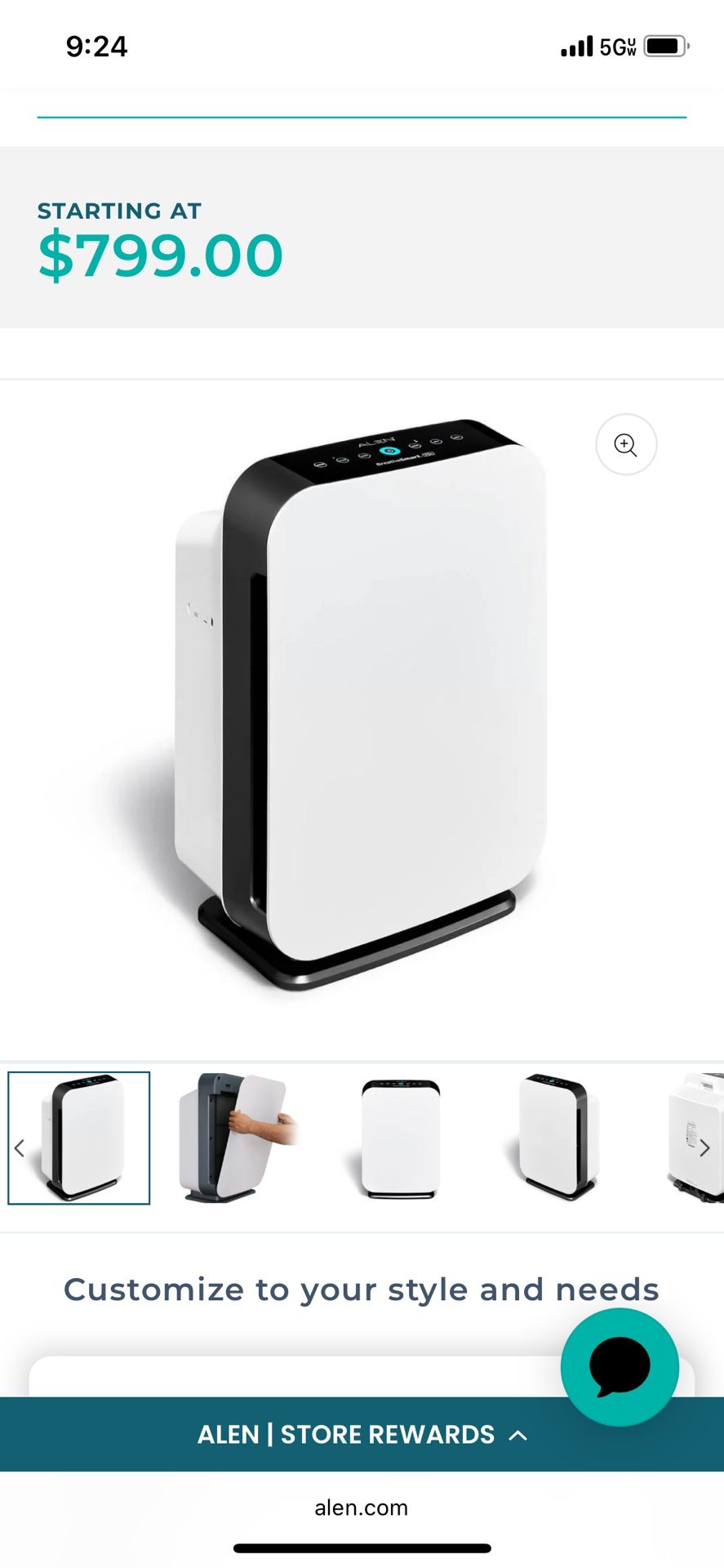 Alen Breathe Smart 75i / Air Purifier