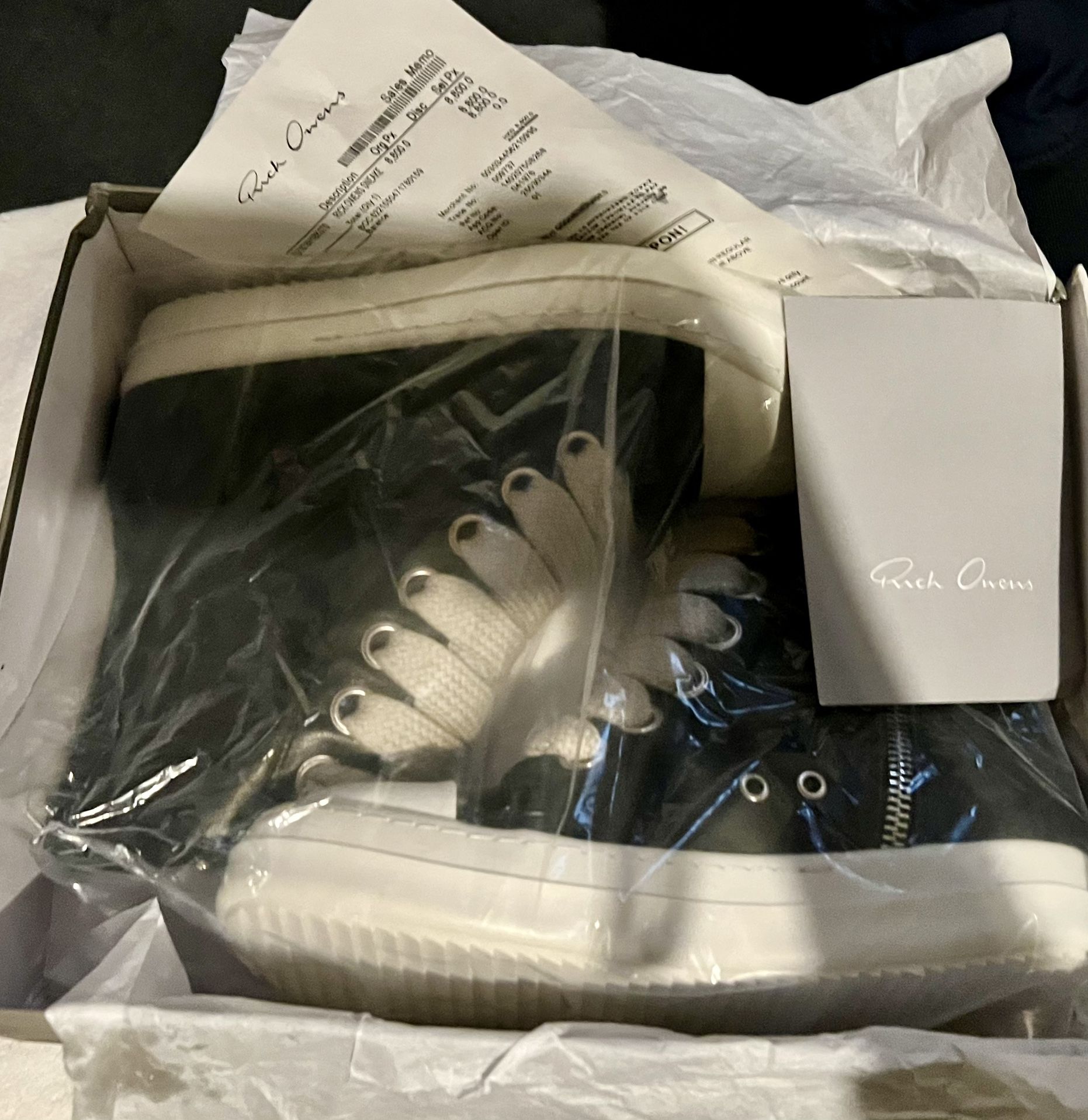 RICK OWENS $PRICE DROP$ !BRANDNEW!  FW24 PORTERVILLE JUMBOLACED