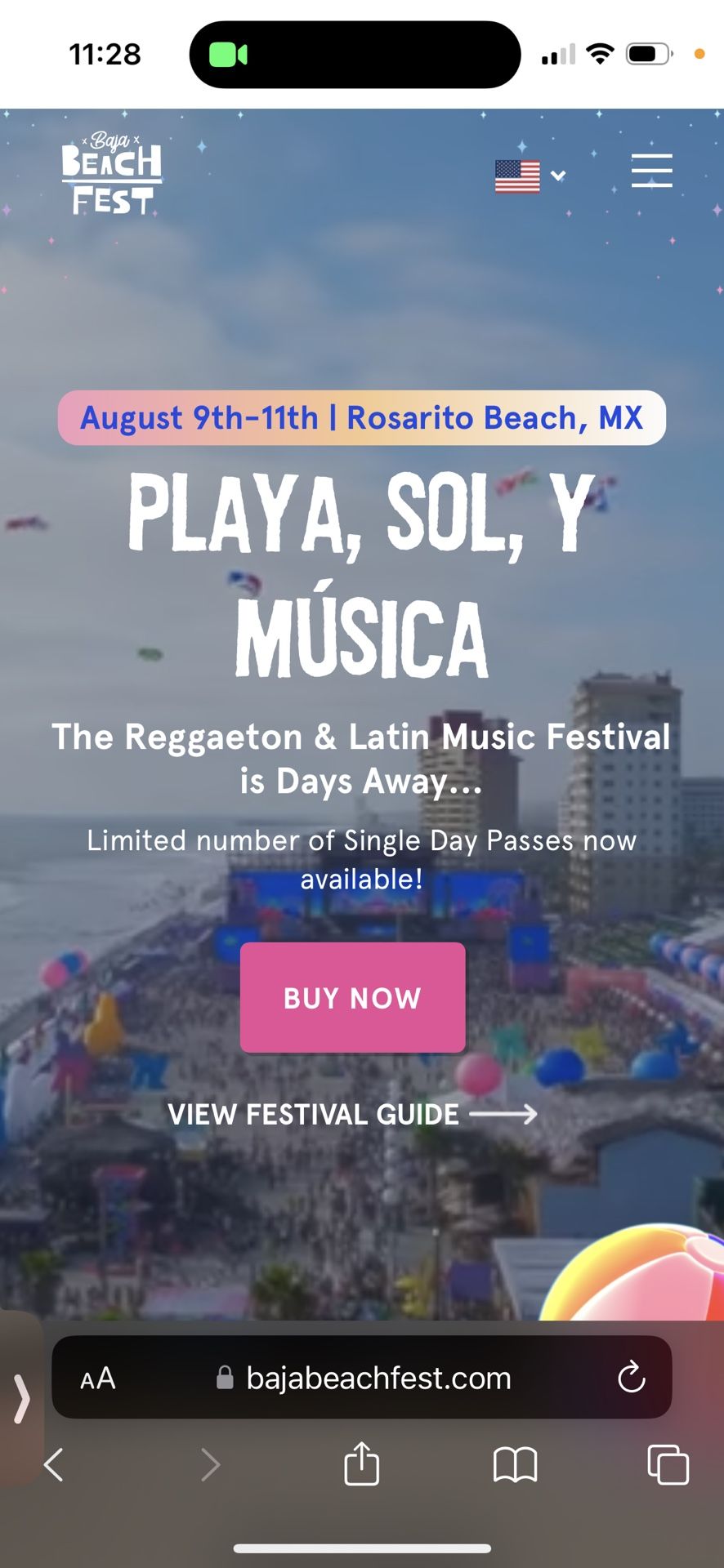 Baja Beach Fest VIP Wristband