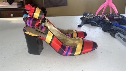 J. Renee “Cipriana-JJ” Silk Slingback Pumps – Women’s Size 7