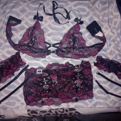 4 Piece Lingerie Set