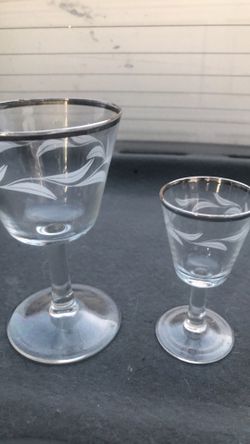 Crystal shot glasses