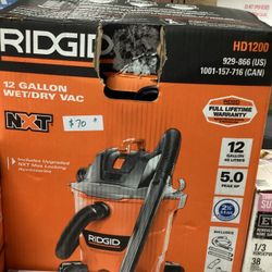 RIDGID HD1200 12-Gallon Wet/Dry Vac NXT