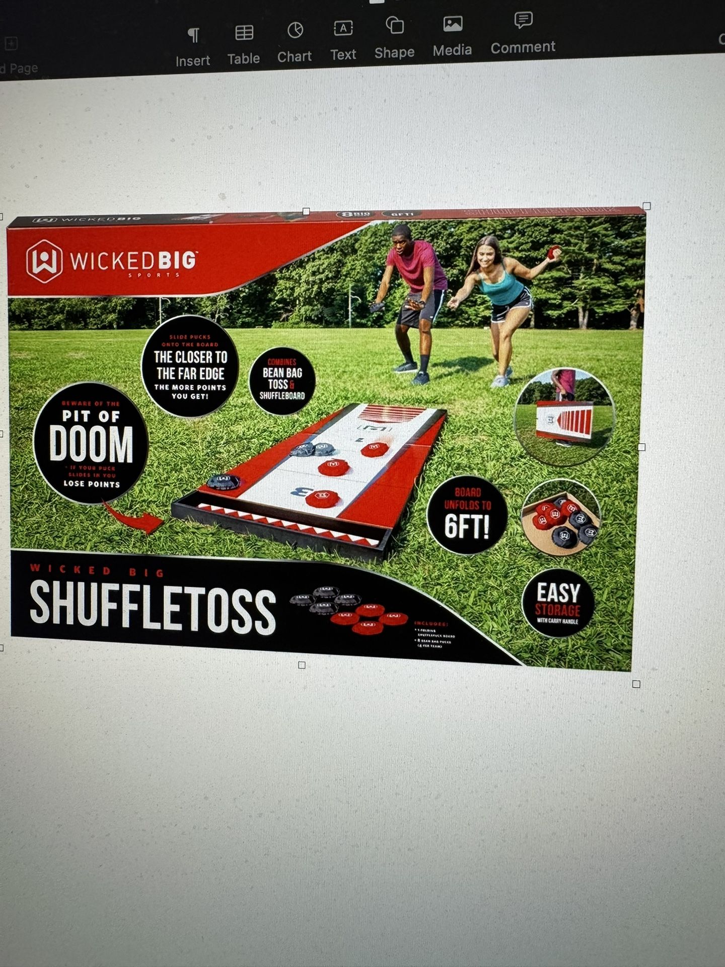 Shuffle Toss Lawn Game