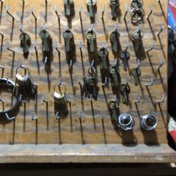Over 100 Master Lock Co Key Blanks Keys Only Board Not Included.