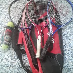 Tennis Rackets With Bag And Balls