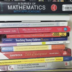 Child Development/ Math/ Earth Science College Text Books