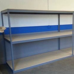 Stock Supply Storage Rack Shelving 96 in W x 36 in D Boltless Shelves Similar To Uline Delivery Available